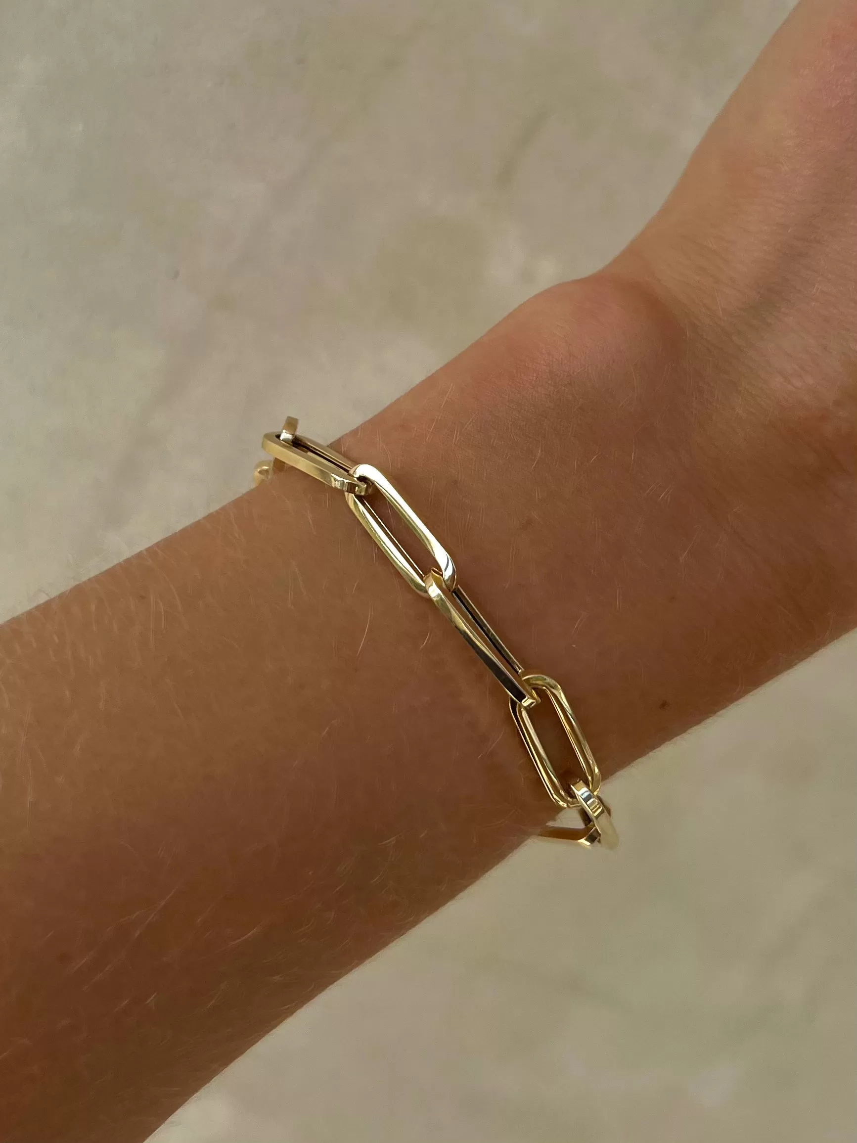 14K Yellow Gold Large Link Bracelet