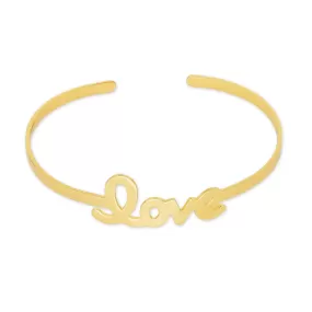 60mm Brass Open Cuff Bangle love bangle heart love bracelet Bridesmaid bracelet custom bracelets plated gold 1pcs