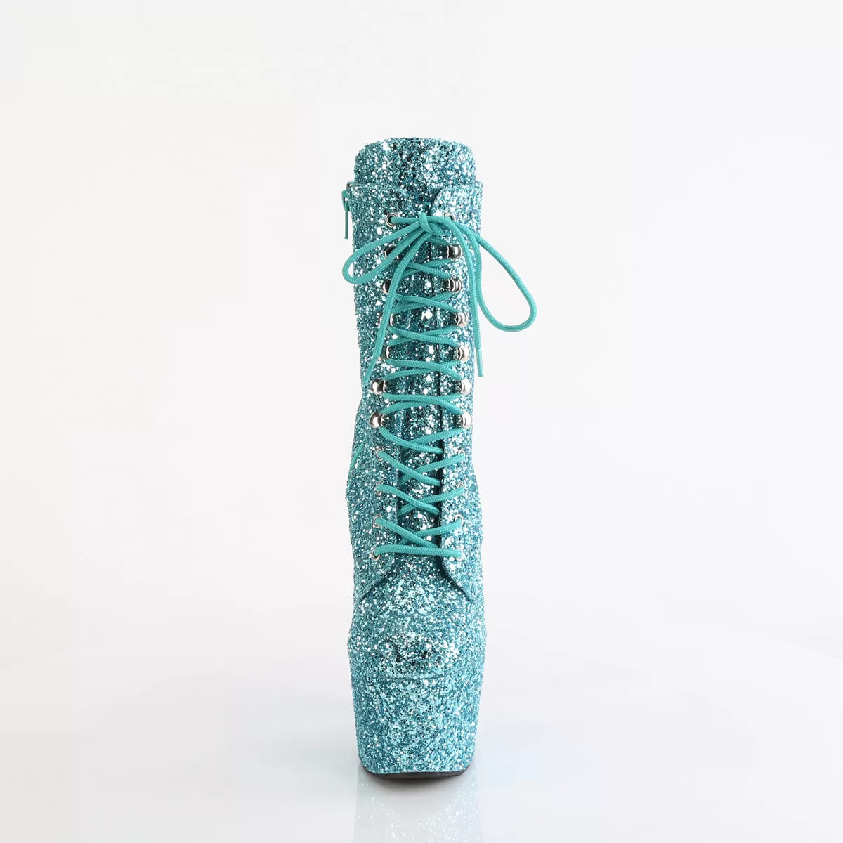 7 Inch Heel ADORE-1020GWR Turquoise Glitter