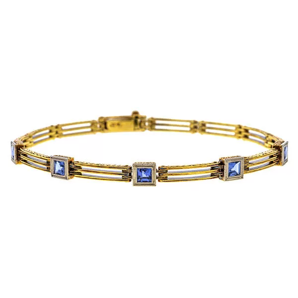 Art Deco Sapphire Bracelet