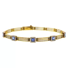 Art Deco Sapphire Bracelet