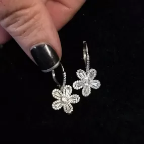 Baguette Daisy Earrings