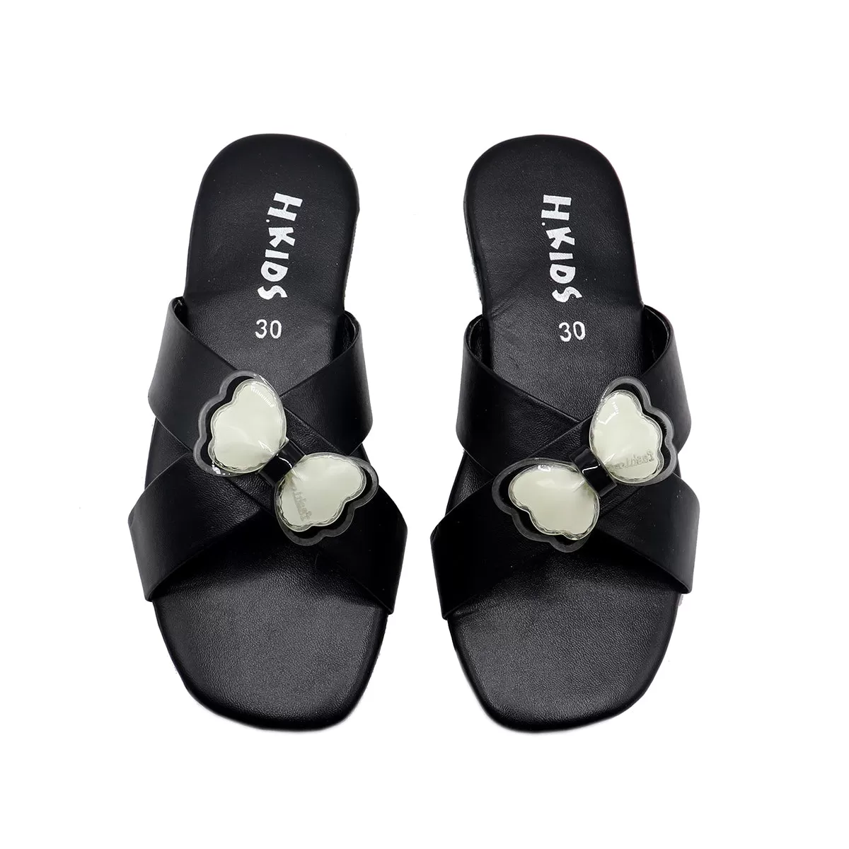 Black Casual Chappal K00G30004