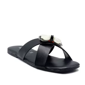 Black Casual Chappal K00G30004