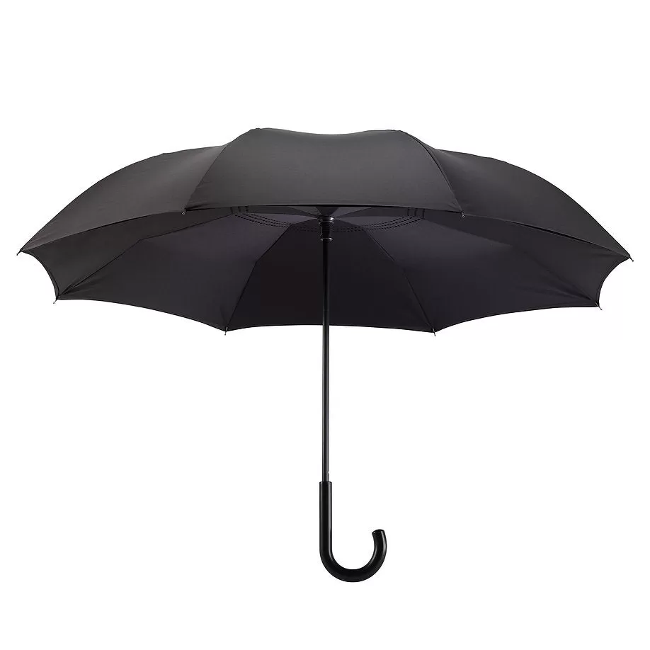 Black Reverse Close Stick Umbrella