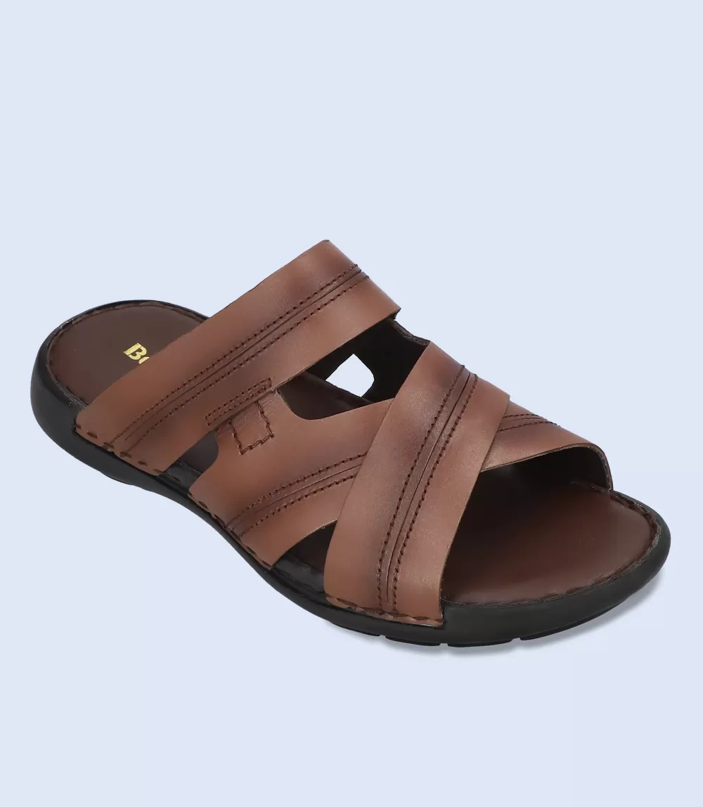 BM5490-BROWN-Men Casual Slippers