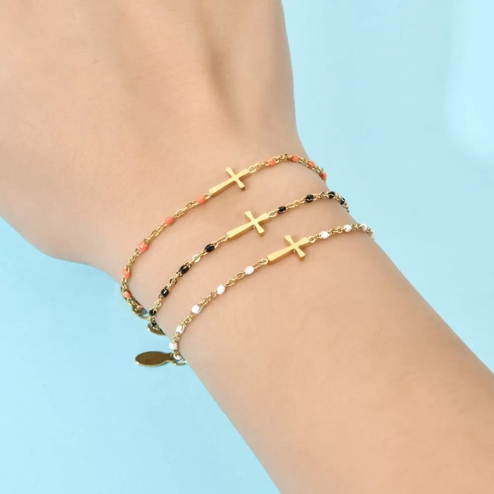 Boho Thin Style WWJD Fashion Chain Bracelet