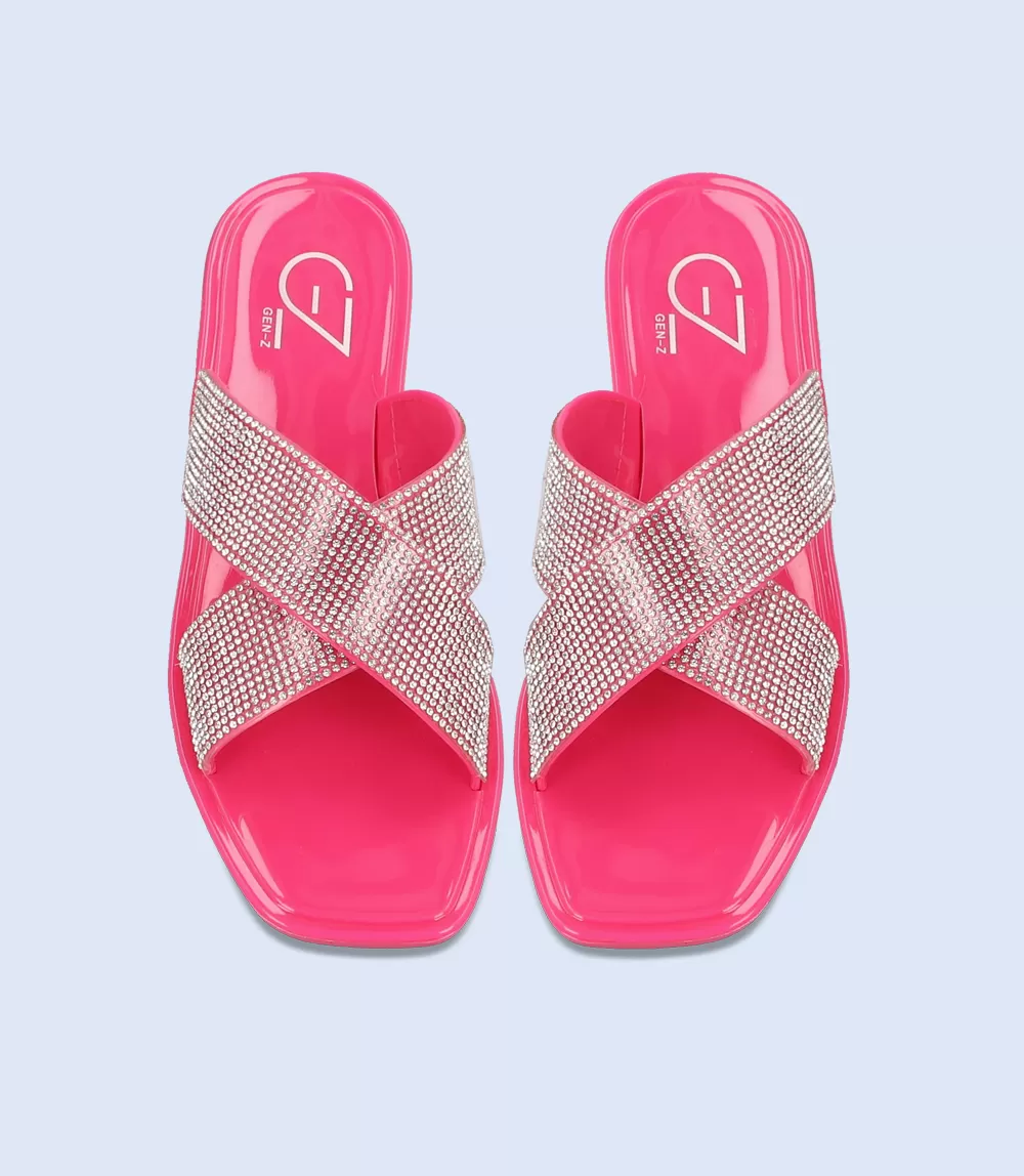 BW7104-FUSCHIA-Women Casual Slipper