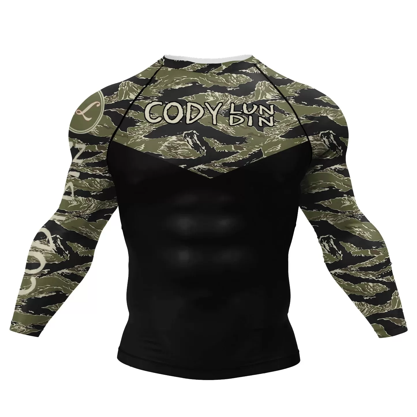 Camouflage 'Army Ranger' Elite Long Sleeve Compression Rashguard