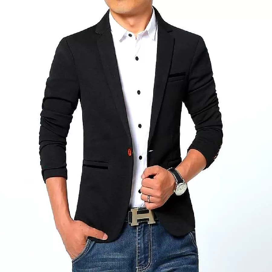 Casual Blazer Suit Street Outwear