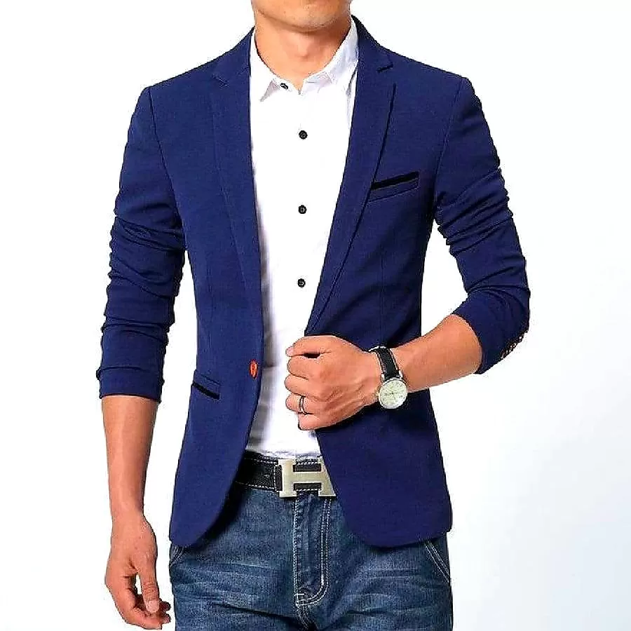 Casual Blazer Suit Street Outwear