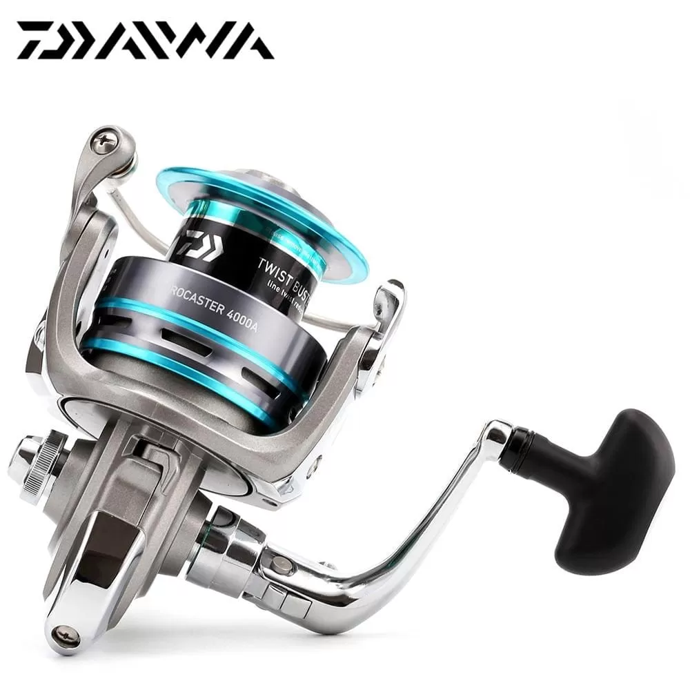 DAIWA PROCASTER 2000A 2500A 3000A 4000A Spinning Fishing Reel 7BB Folding Handle Saltwater Carp Free Metal Spare Spool Tackle