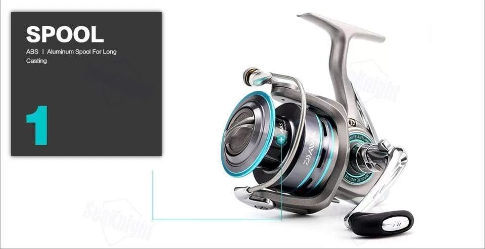 DAIWA PROCASTER 2000A 2500A 3000A 4000A Spinning Fishing Reel 7BB Folding Handle Saltwater Carp Free Metal Spare Spool Tackle