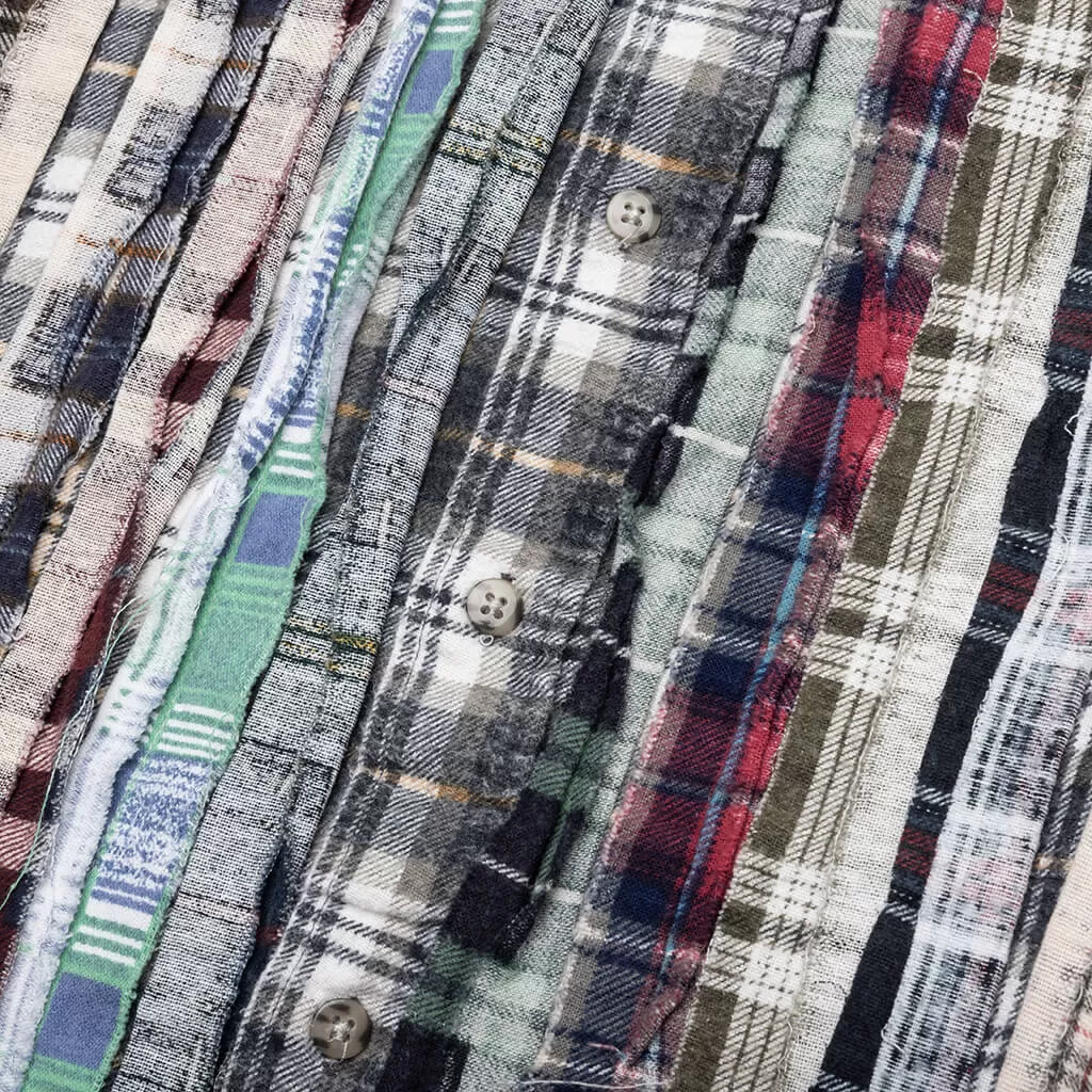 Flannel Shirt Ribbon Shirt - Assorted ADD L