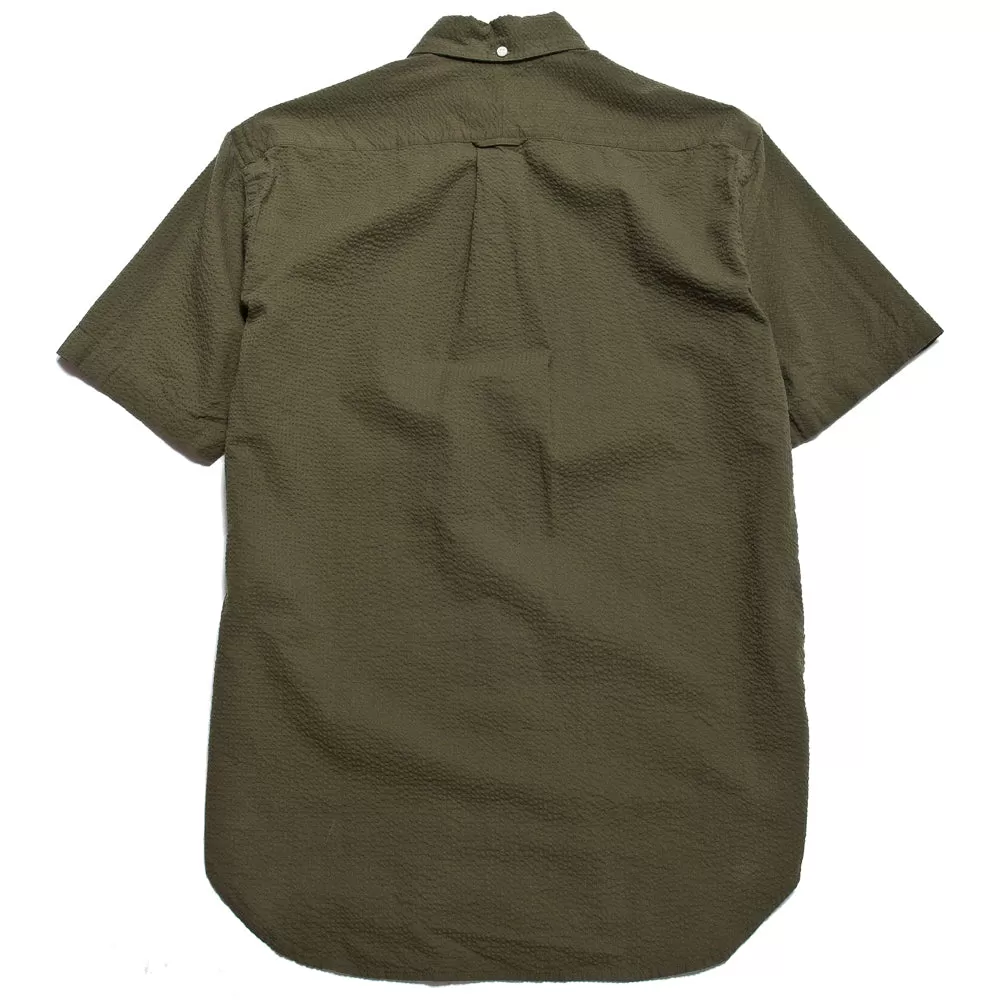 Gitman Vintage Bros. Olive Seersucker Shirt