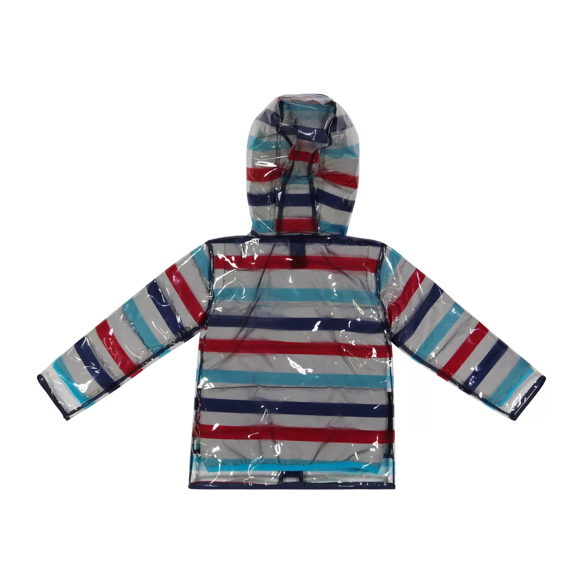 Infant Boy Peek-Through Jacket - Striped