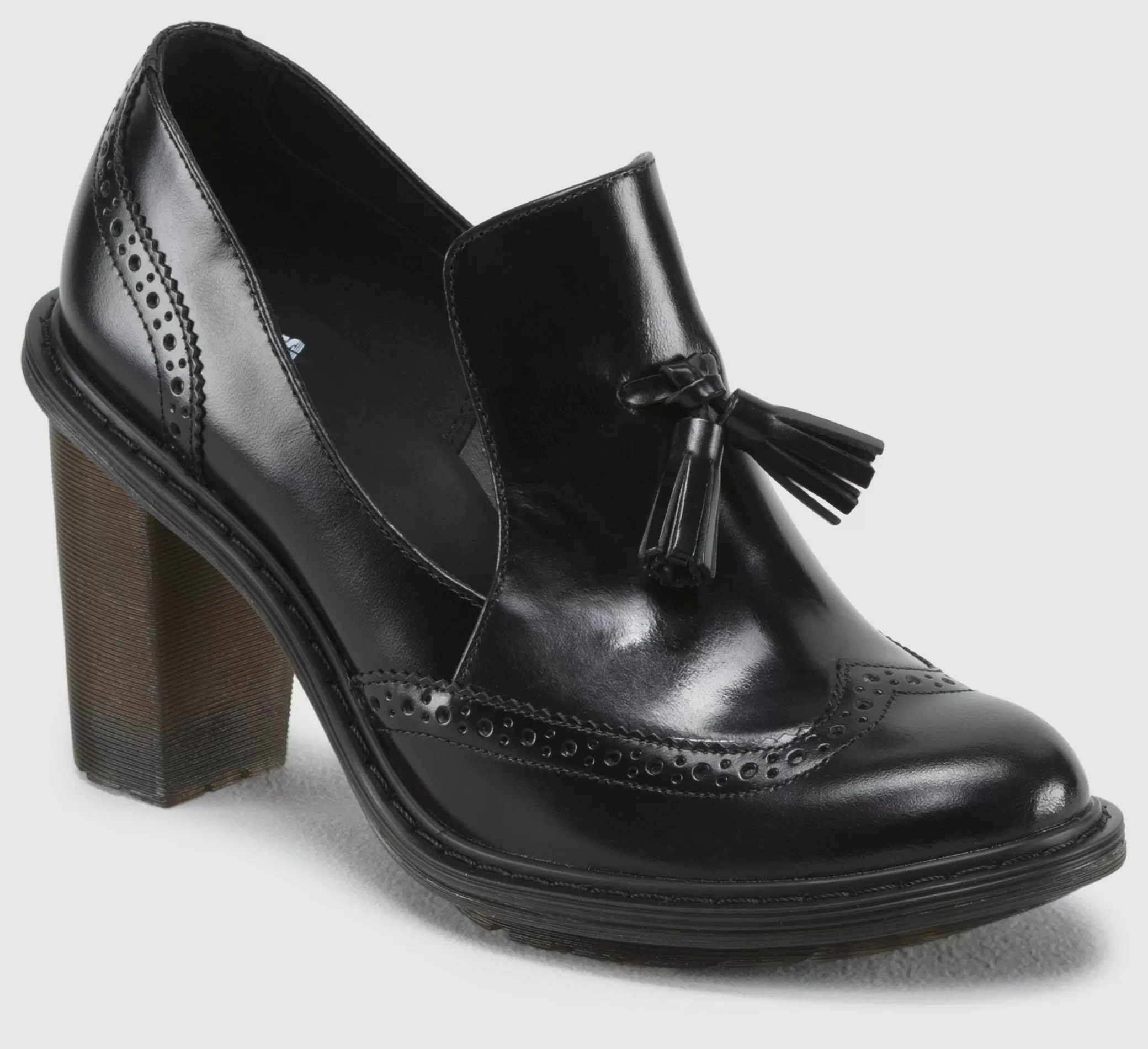 JESSYCA BLACK BRANDO HEEL LOAFER