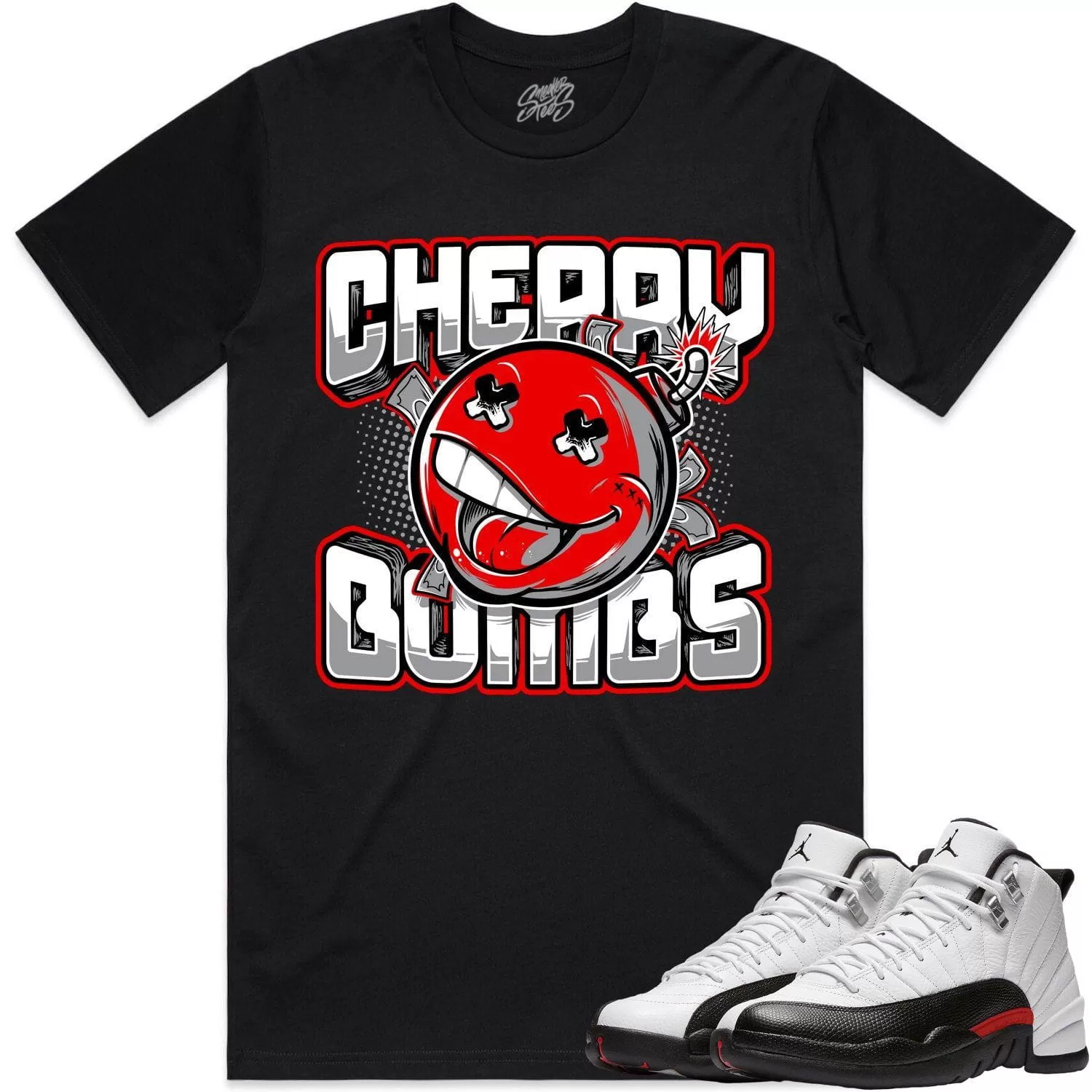 Jordan 12 Red Taxi 12s Shirt to Match - RED CHERRY BOMBS