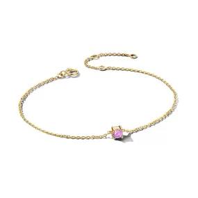 June Birthstone Bracelet 14K Yellow Gold