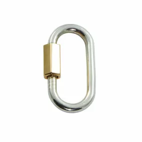 Marla Aaron Sterling Silver and Yellow Gold Regular Lock