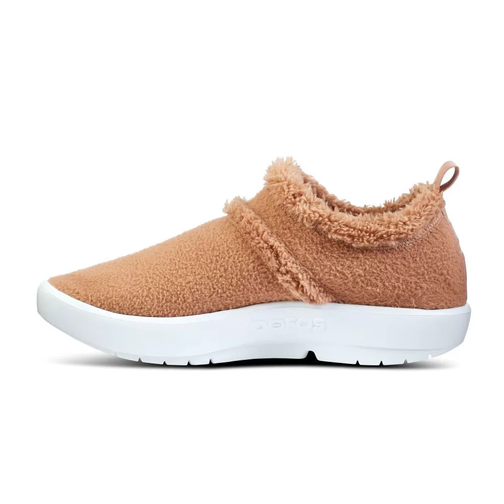 'OOFOS' Women's OOcoozie Low Shoe - White / Chestnut