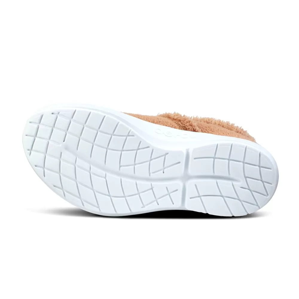 'OOFOS' Women's OOcoozie Low Shoe - White / Chestnut