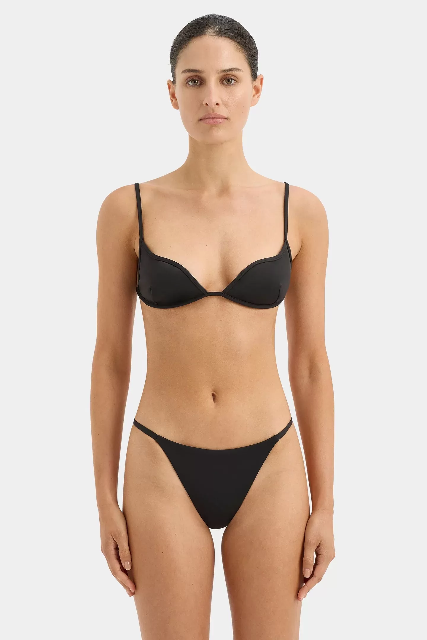 RENATA SHAPED BALCONETTE-BLACK