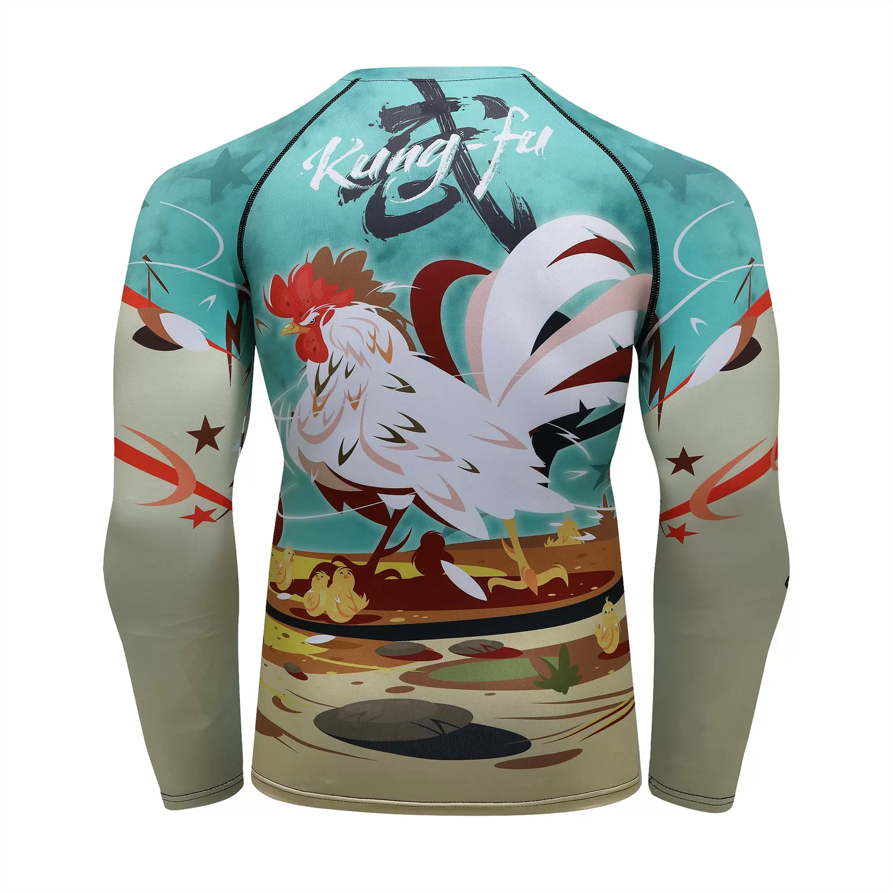 Rooster Compression 'Kung Fu' Elite Long Sleeve Rashguard