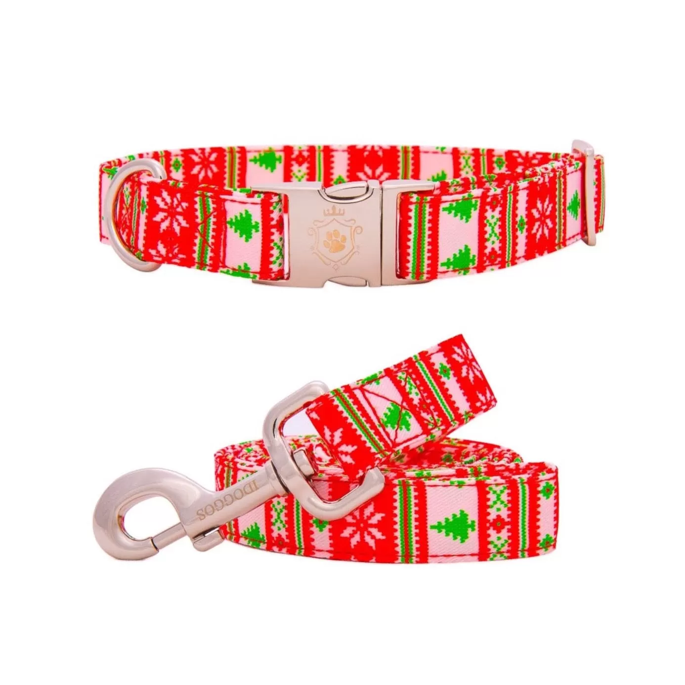 Santa Claus Collar & Leash Set