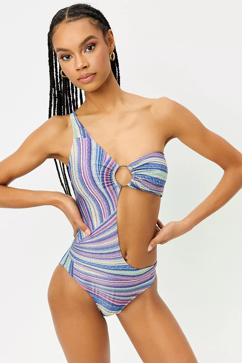 Seraphina One Piece Swimsuit - Shimmy Blue