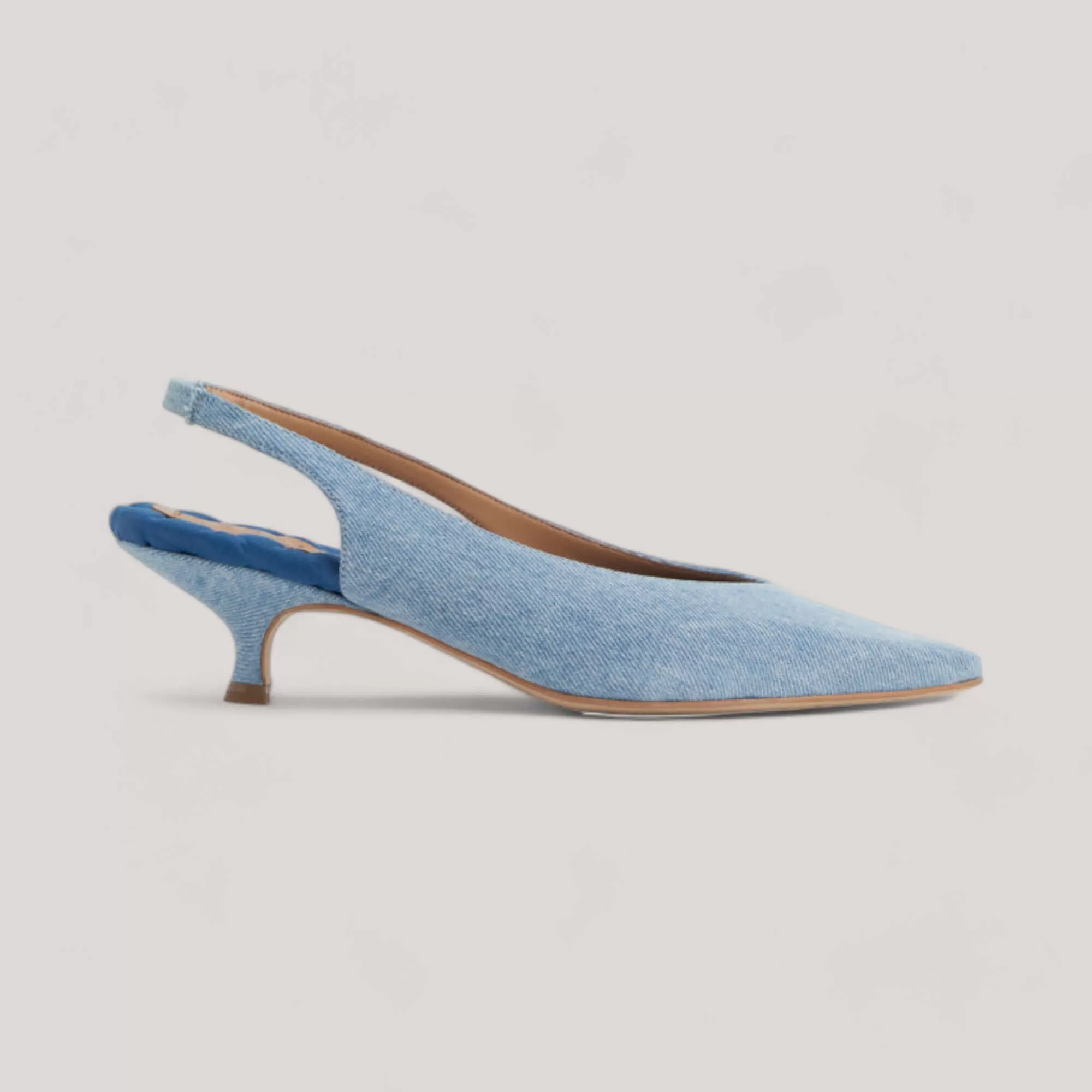 SILVANA | Blue Denim - Kitten Heel Pump