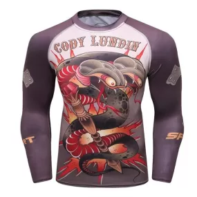 Snake Compression 'Dicephaly' Elite Long Sleeve Rashguard