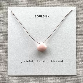 Soulsilk - Pink Opal Necklace