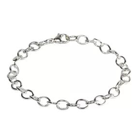 Sterling Silver Oval Link Chain Bracelet