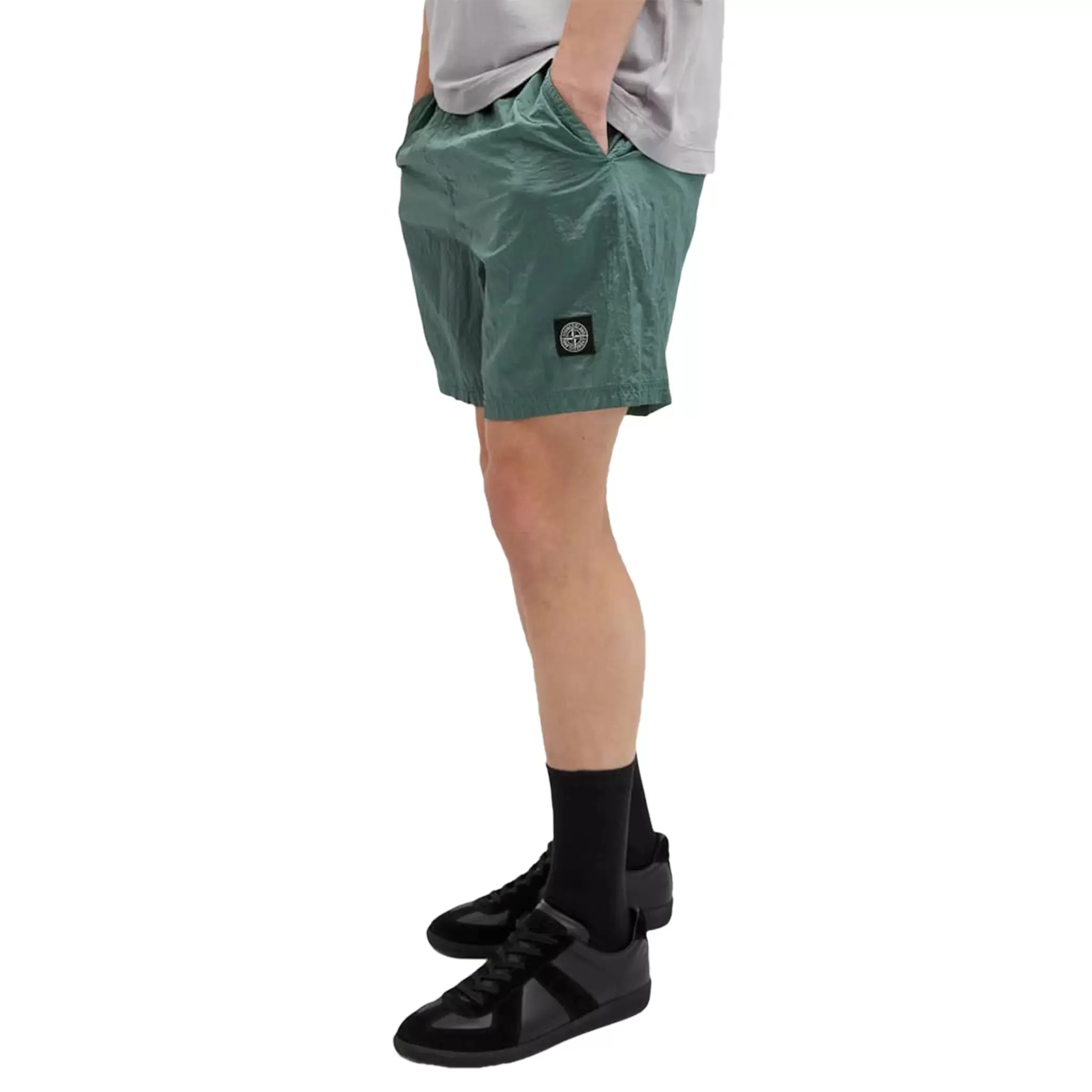 Stone Island Nylon Metal Green Swim Shorts