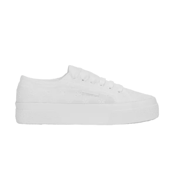 Superga canvas sneakers shoe 2740 Flower Sangallo S2148KW A0A white