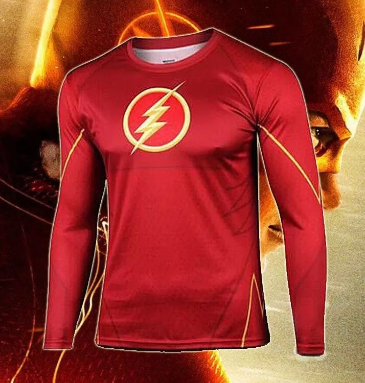 The Flash "Classic" Long Sleeve Compression Rash Guard