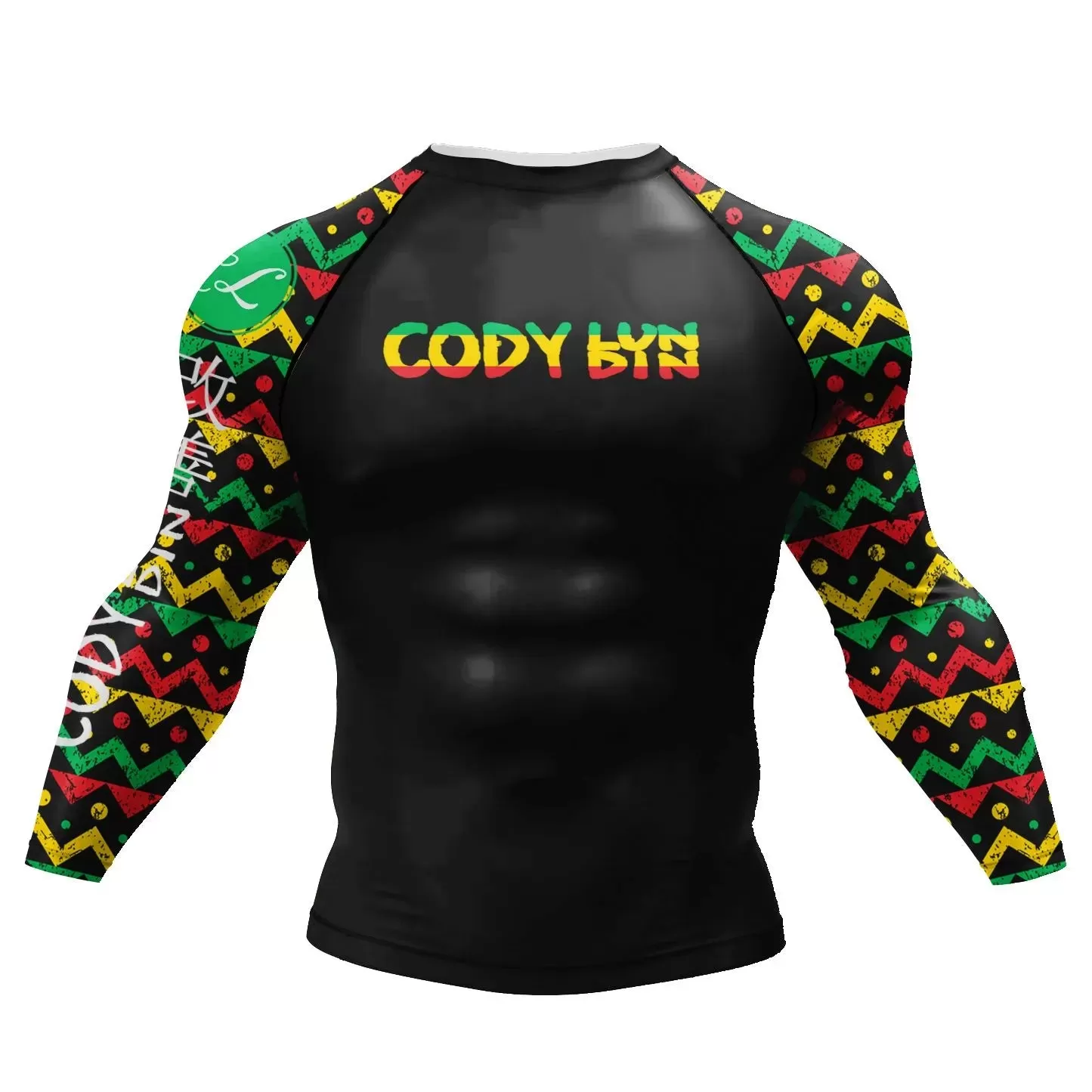 Tribal 'Cool Runnings' Elite Long Sleeve Compression Rashguard