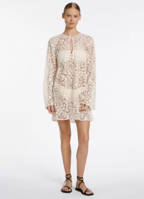 Velana Lace Kaftan - Cream