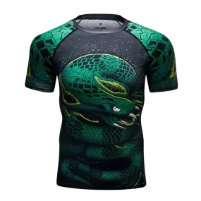 Viper Snake Compression 'Fangs' Elite Short Sleeve Rashguard