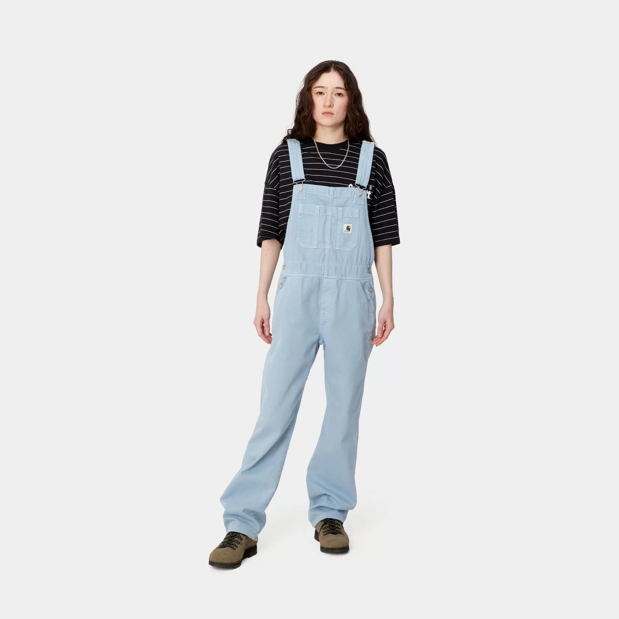 Women’s Garrison Bib Overall | Frosted Blue (stone dyed)